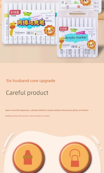 Akrilik Sanat Kalemi - 48 Renkli - 8