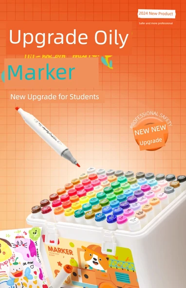 Profesyonel Yağlı Sanat Marker Kalemi - Öğrenciler ve Sanatçılar İçin Özel - 7