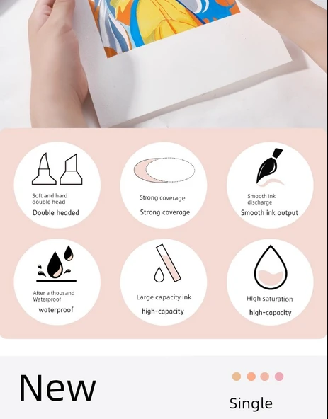 Akrilik Cilt Renkli Kalem Seti - Akrilik Cilt Renk 10 Çamur Kahvesi - 2 Adet - 11