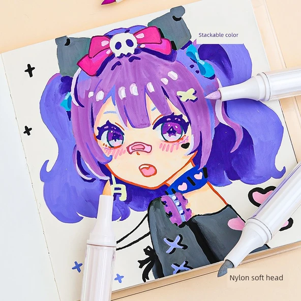 Akrilik Marker Kalemi - Başlangıç Seti 27 Renk + [Balık Bu] - 6