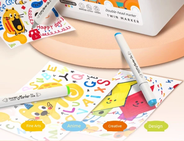 Profesyonel Yağlı Sanat Marker Kalemi - Öğrenciler ve Sanatçılar İçin Özel - 8