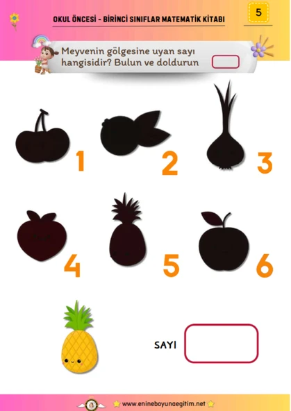 Okula Hazırlık Matematik YAZ-SİL Kitabı (5-9 Yaş) - 3