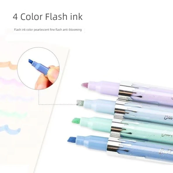 Fluoresan Kalem - Kırmızı Acele Gece - Resim 5