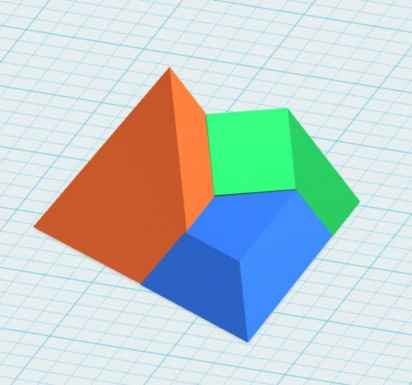 Tetrahedron, Triangular Piramit Bulmaca Plastik Aparat
