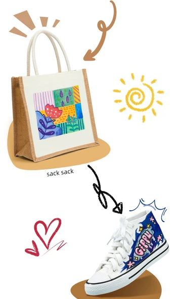 Akrilik Marker Kalem Seti - 36 Renk - Yuvarlak Sap - 32 Resim Hediyesi - 11