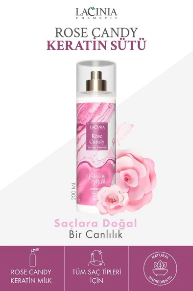 Lacinia KERATİN SÜTÜ - ROSE CANDY 200 ml