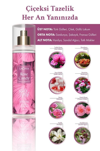 Lacinia BODY MIST - ROSE CANDY 150 ml - 3