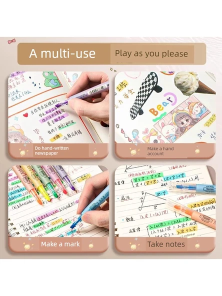 Fluoresan Kalem - Pembe 3 Adet - Resim 6