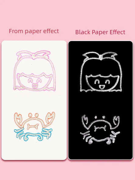 Çift Hat Çizim Kalemleri - 1 Kutuda/24 Paket - 3