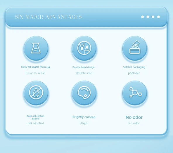 Çift Uçlu Sulu Boya Kalemi Seti - 24 Renk Pembe Silindirik - 9