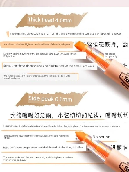 Fluoresan Kalem - Pembe 3 Adet - Resim 4