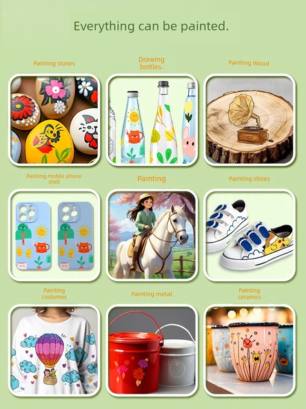 Akrilik Marker Kalem Seti - 120 Renk Panda - Gelişmiş Depolama Kutusu - 4