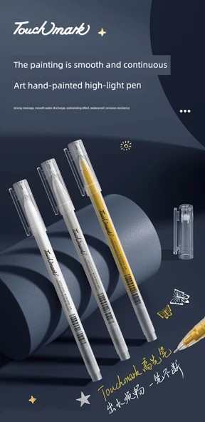 Yağlı Sanat Vurgulama Kalemi - Beyaz 6 - 7