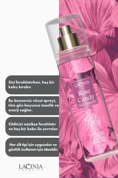 Lacinia BODY MIST - ROSE CANDY 150 ml - 2