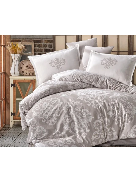 Clasy Ranforce %100 Pamuk Tek Kişilik Nevresim Takımı Sade V1 Bej