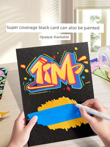 Akrilik Marker Kalemi - Yumuşak ve Sert İki Uçlu - Mutlu Ördek - 24 Renk - 5