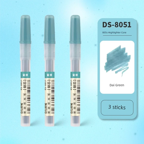 Fluoresan Kalem Yedeği - 3 (Dai Yeşil)