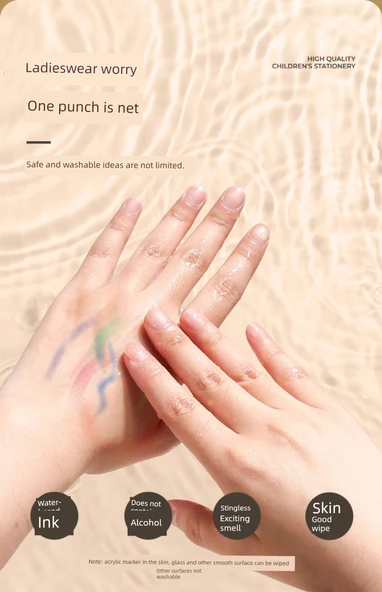 Akrilik Marker Kalemi - Tek Uç - 80 Renk - 12