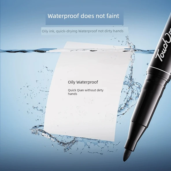 Çift Uçlu Kalem - Su Bazlı Kırmızı 12 - 5