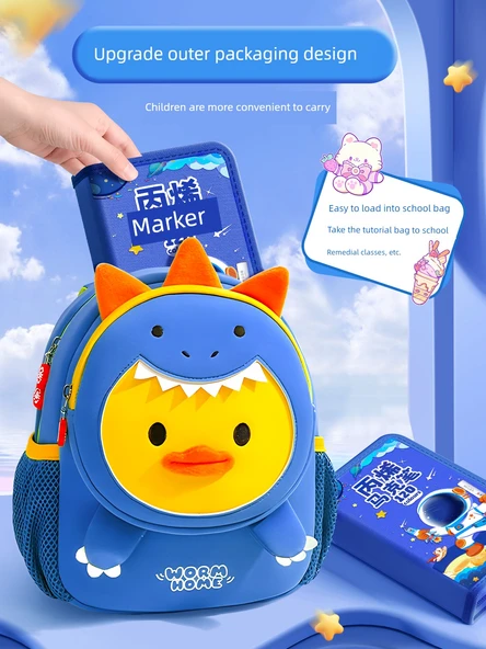 Akrilik Marker Kalem Seti - 48 Renk Astronot ve Kozmetik Çantası - 4