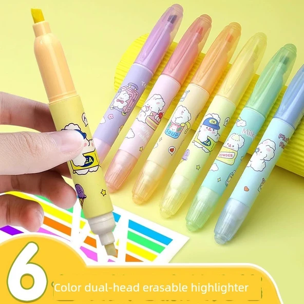 Silinebilir Flüoresan Kalem - Rastgele 1 Renk - 4