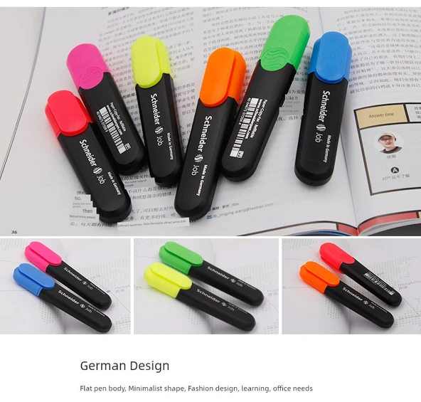 Fluoresan Kalem - Pembe - Büyük Kapasite - 9