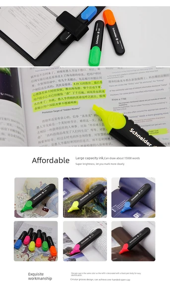 Fluoresan Kalem - Pembe - Büyük Kapasite - 10