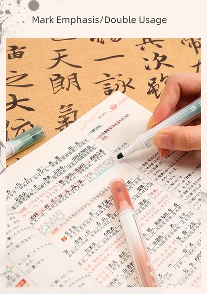 Ulusal Tarz Fluoresan Kalem - Sonbahar Çiğliği kalın 4 adet/kutu - 10