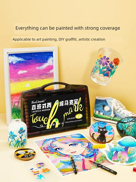 Akrilik Kalem Seti - 60 Renk - Boyama Takımı - 6