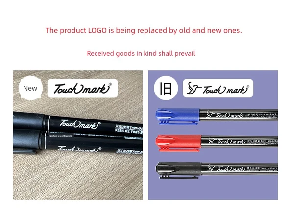 Çift Uçlu Sanat Marker Kalemi - Yağlı Kırmızı 12 (1 Kutu) - 6