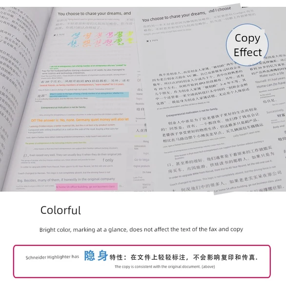 Fluoresan Kalem - Pembe - Büyük Kapasite - 8