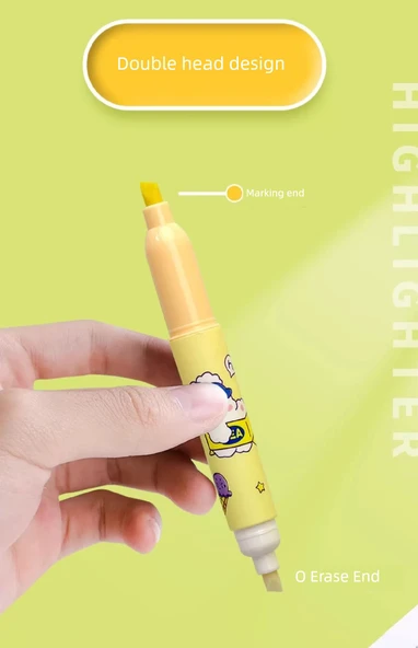 Silinebilir Flüoresan Kalem - Rastgele 1 Renk - 11