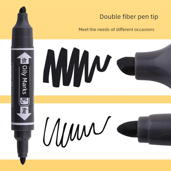 12 Renkli Poster Boyama Kalemi - Gül Kırmızı - 48 Renk - 3