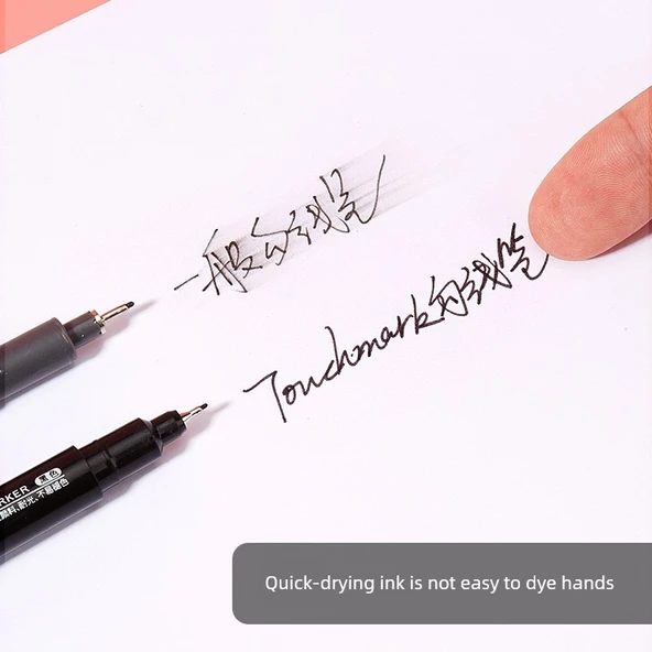 Çift Uçlu Sanat Gouline Kalemi - Su Bazlı Mavi 12 - 3