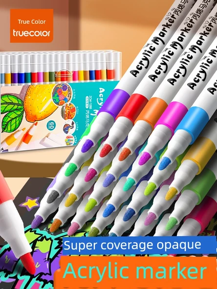 Akrilik Marker Kalemi Seti - 24 Renk - 2