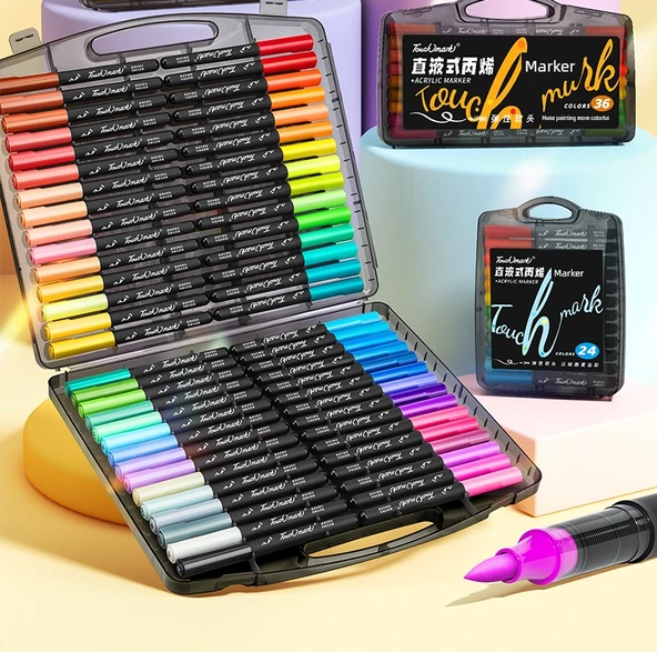 Akrilik Kalem Seti - 60 Renk - Boyama Takımı - 8