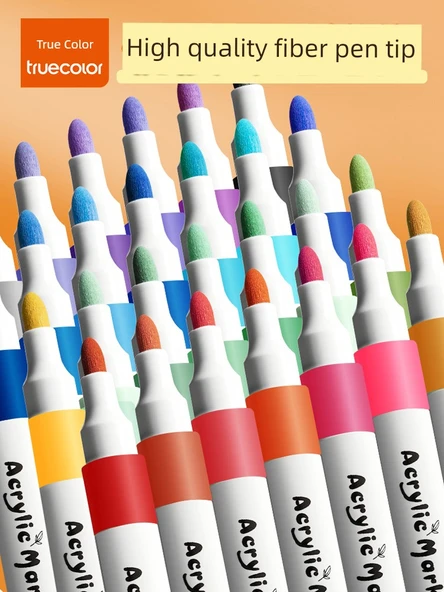 Üçgen Tutacaklı Marker Kalemi - 18 Renk - 4