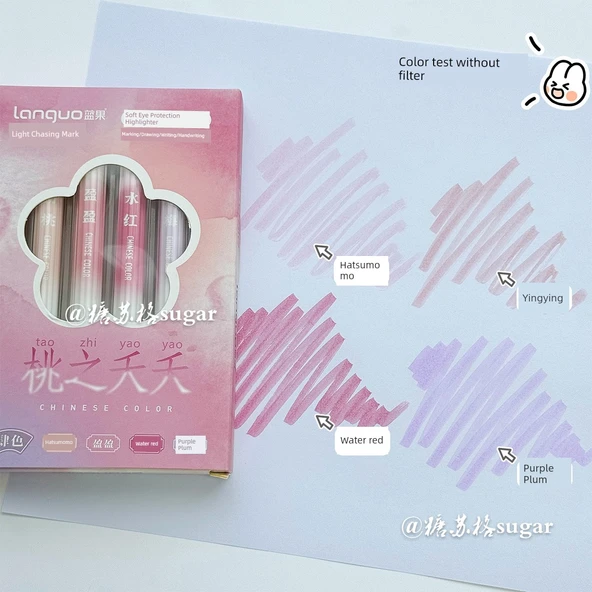 Ulusal Tarz Fluoresan Kalem - Sonbahar Çiğliği kalın 4 adet/kutu - 6