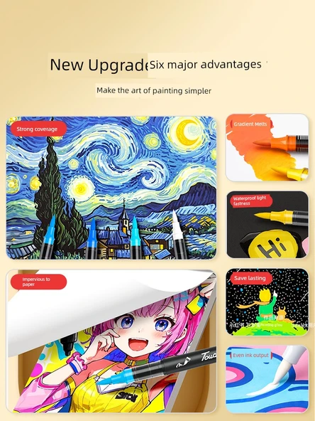 Akrilik Kalem Seti - 60 Renk - Boyama Takımı - 5