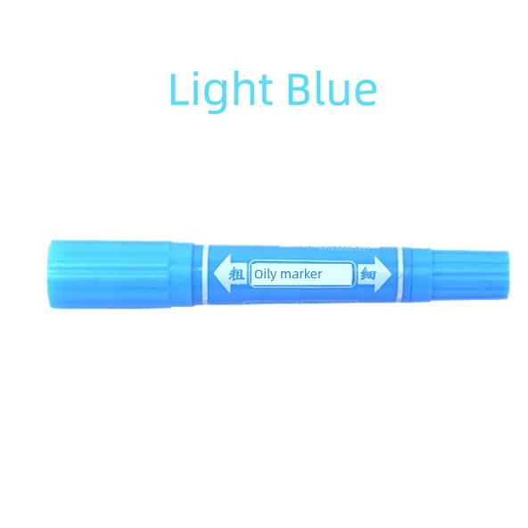 12 Renkli Poster Boyama Kalemi - Açık Mavi - 48 Renk - 1