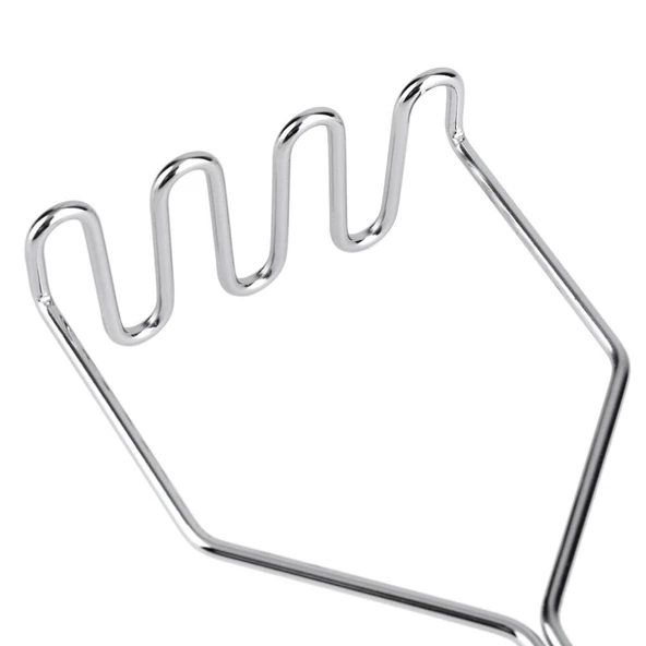 İnox Paslanmaz Metal Patates Ezici Püre Yapıcı 27 cm - 3