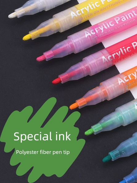 Akrilik Marker Kalem Seti - 18 Renk - 4