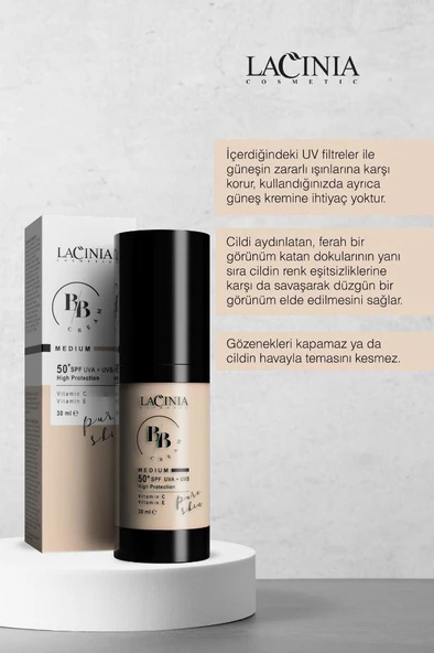 Lacinia BB Cream Medium 30Ml 50 SPF - 2
