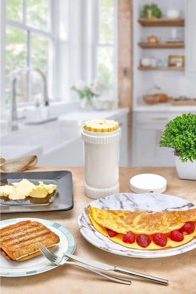 Pratik Tost Yağlama Aparatı -Tereyağı Saklama Ölçme Yayma Ve Kesme Aparatı - 2