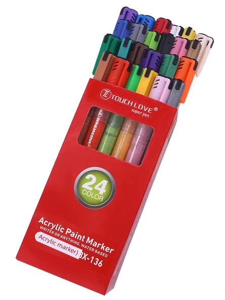 Akrilik Marker Kalem Seti - 18 Renk - 6