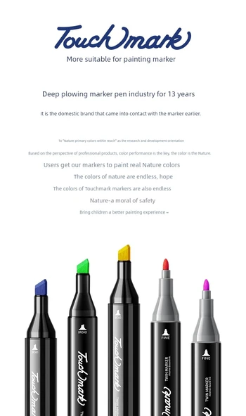 Tam Renk Seti 168 Renkli İkili Kalem Çantası İkili Uçlu Marker Seti - 8 Hediye - 9