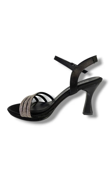 Erbay 484-25 Parlak Deri 3 Bant Taşlı Kadın Sandalet - 3