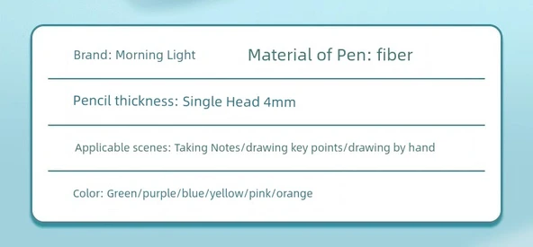 Fluoresan Kalem Seti - 3 Mor - 11