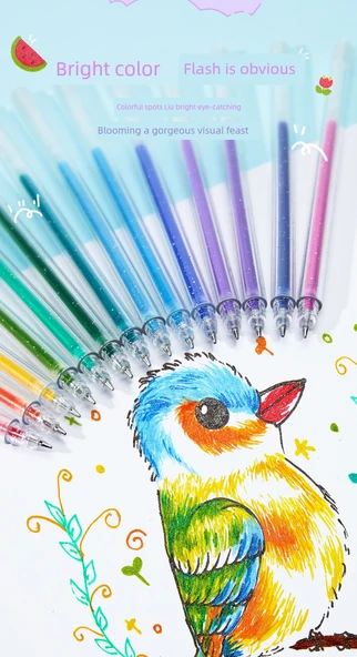 48 Renk Flash Jel Kalem - 1.0mm - Resim 10