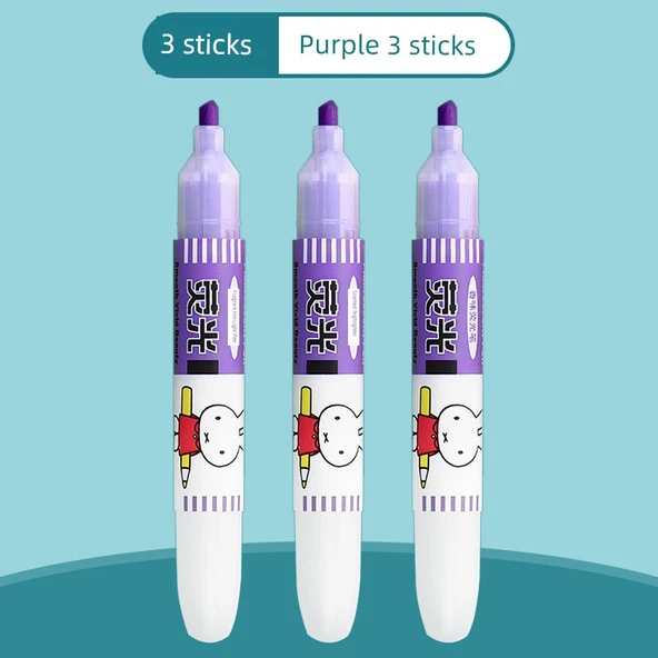 Fluoresan Kalem Seti - 3 Mor - 1